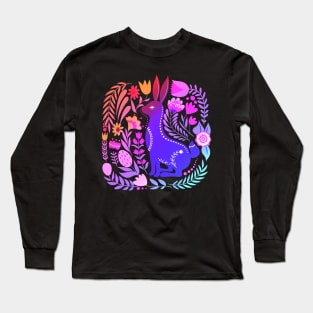 Rabbit Forest Animal Design Long Sleeve T-Shirt